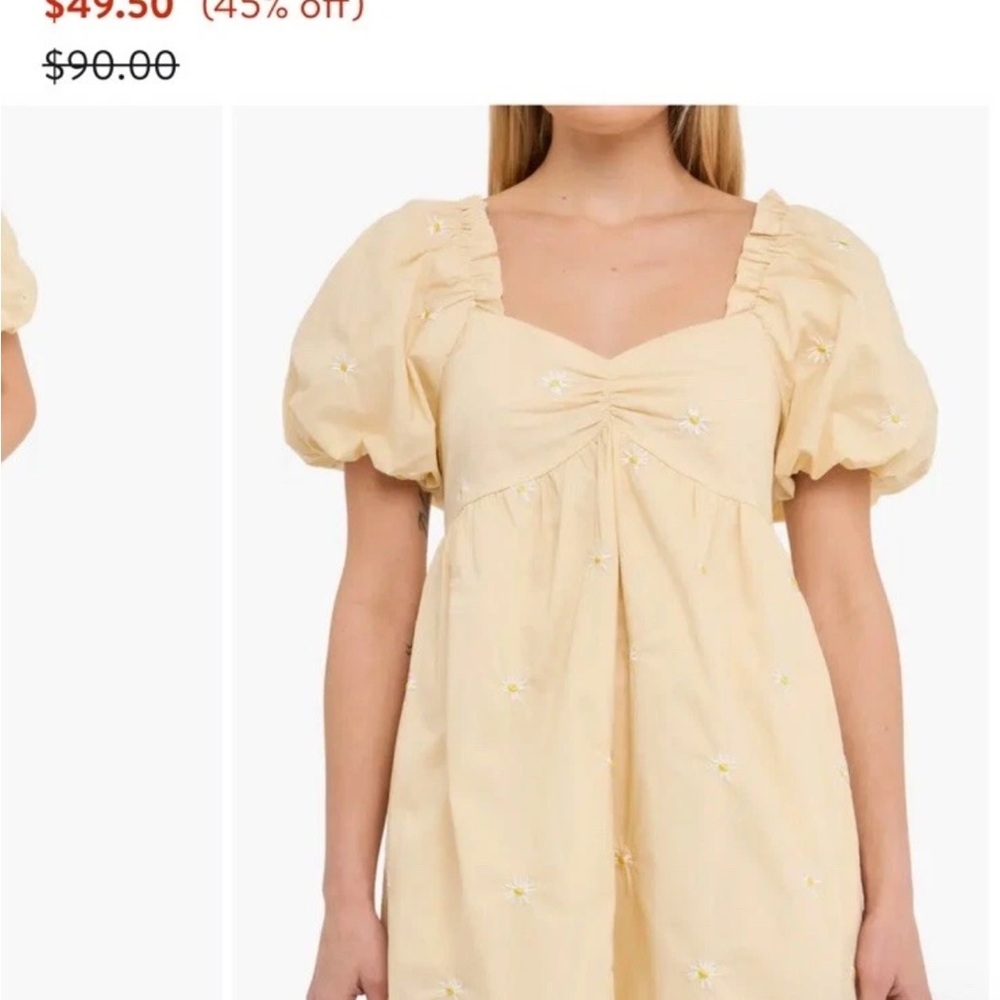 English Factory Cream Midi Dress
